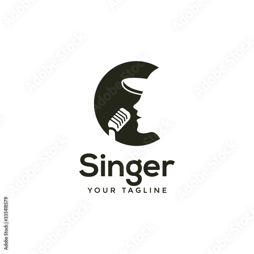 awesome modern singer or choir logo template