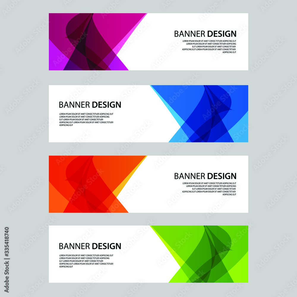 Fototapeta premium Vector Abstract banner web template