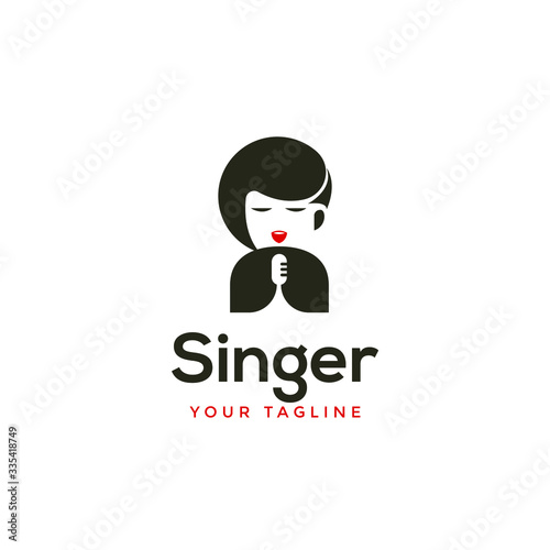 awesome modern singer or choir logo template