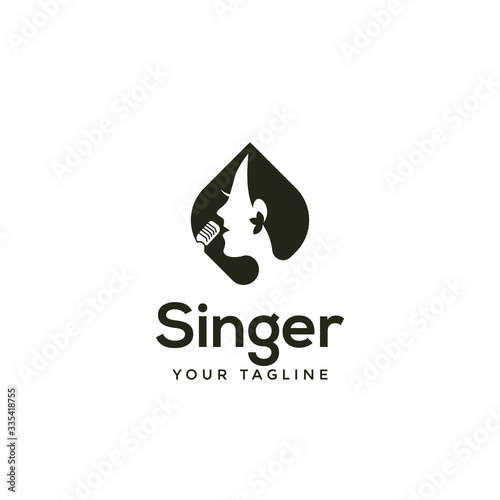 awesome modern singer or choir logo template