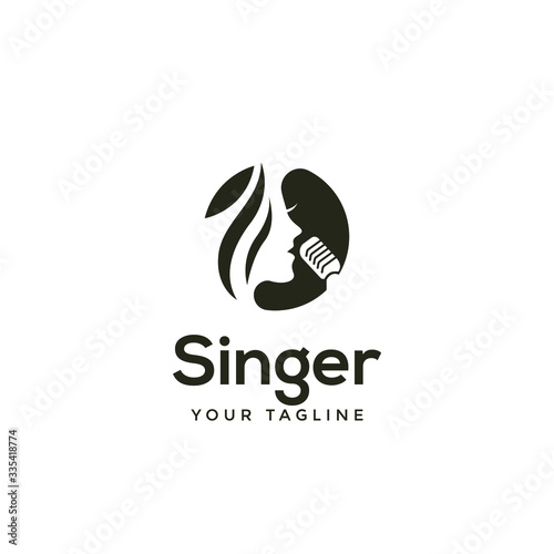 awesome modern singer or choir logo template