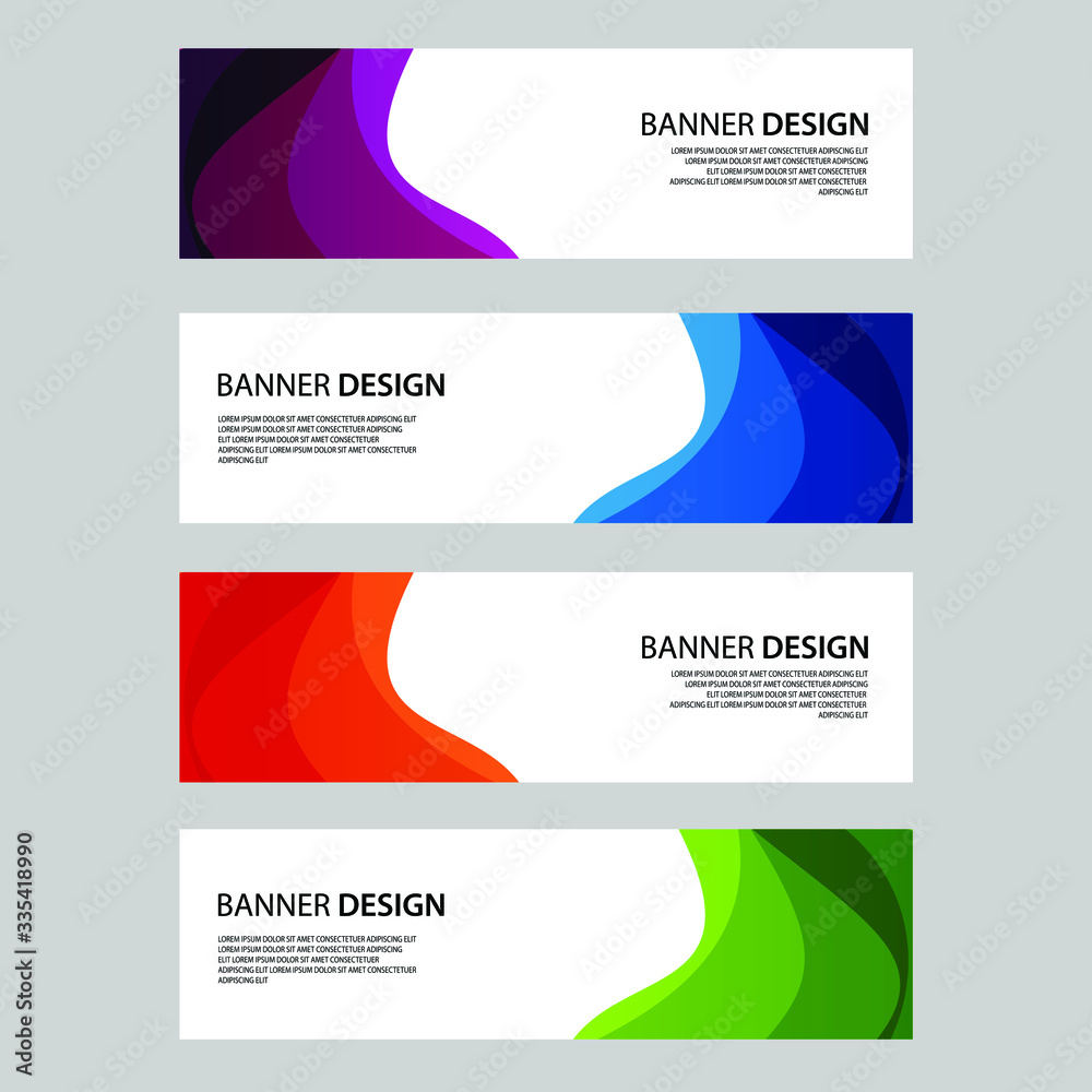 Naklejka premium Vector Abstract banner web template