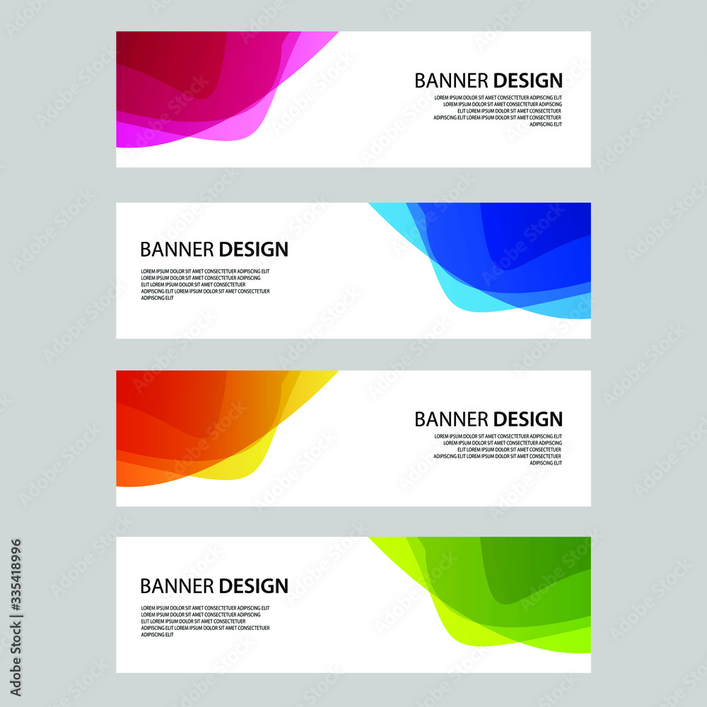 Fototapeta premium Vector Abstract banner web template