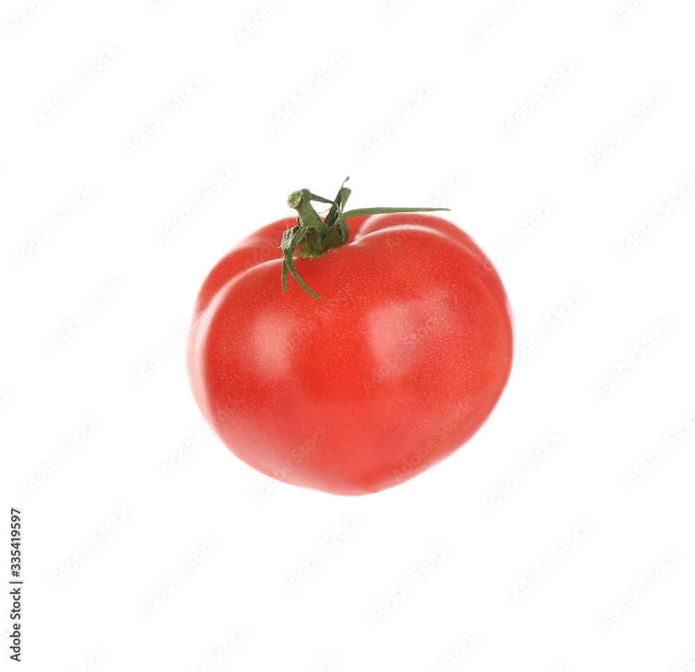 Fresh ripe organic tomato isolated on white Fresh ripe organic tomato isolated on white