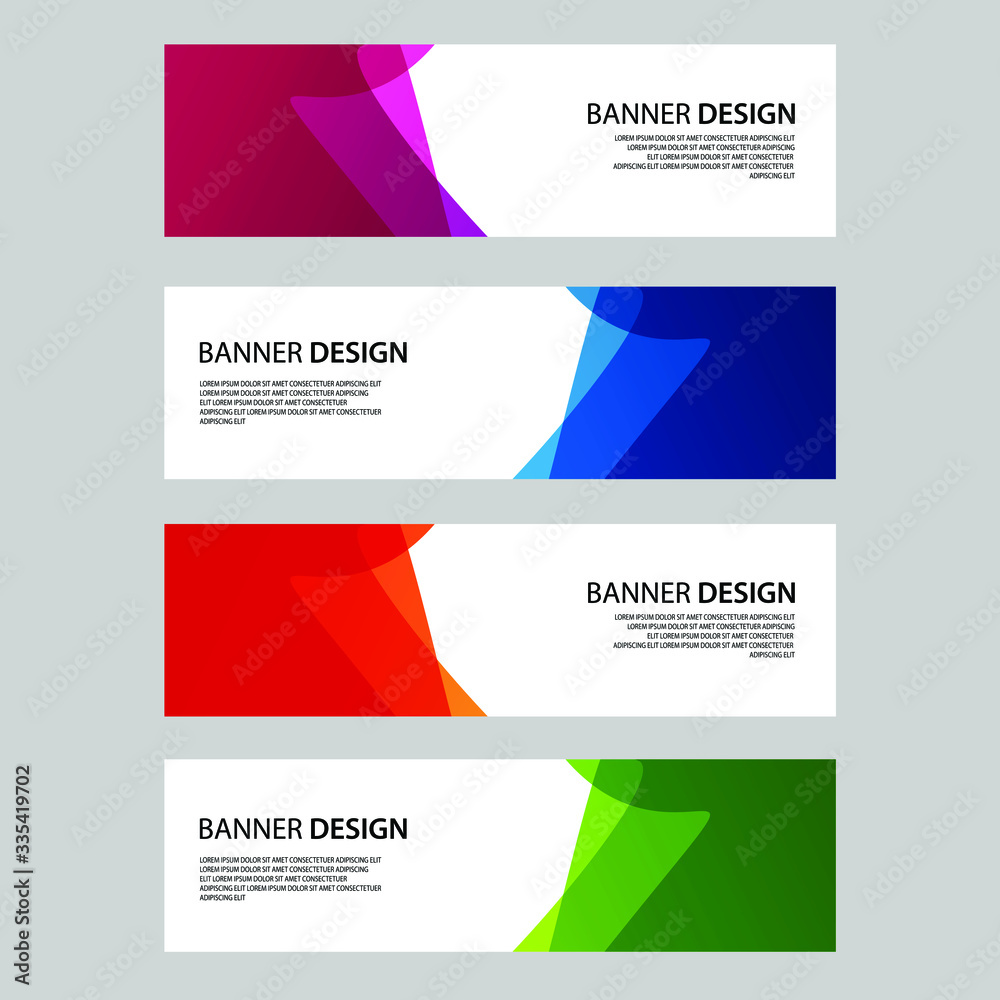 Fototapeta premium Vector Abstract banner web template 