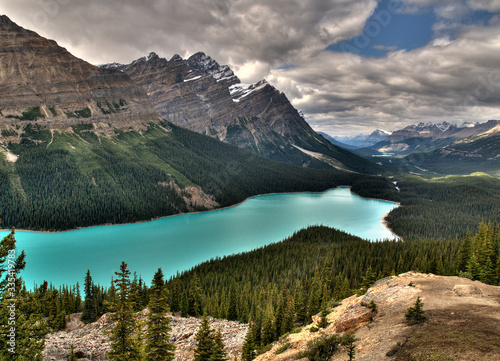 Bird s Eye View To The Breathtaking Peyto Lake At The Icefield Parkway Banff National Park