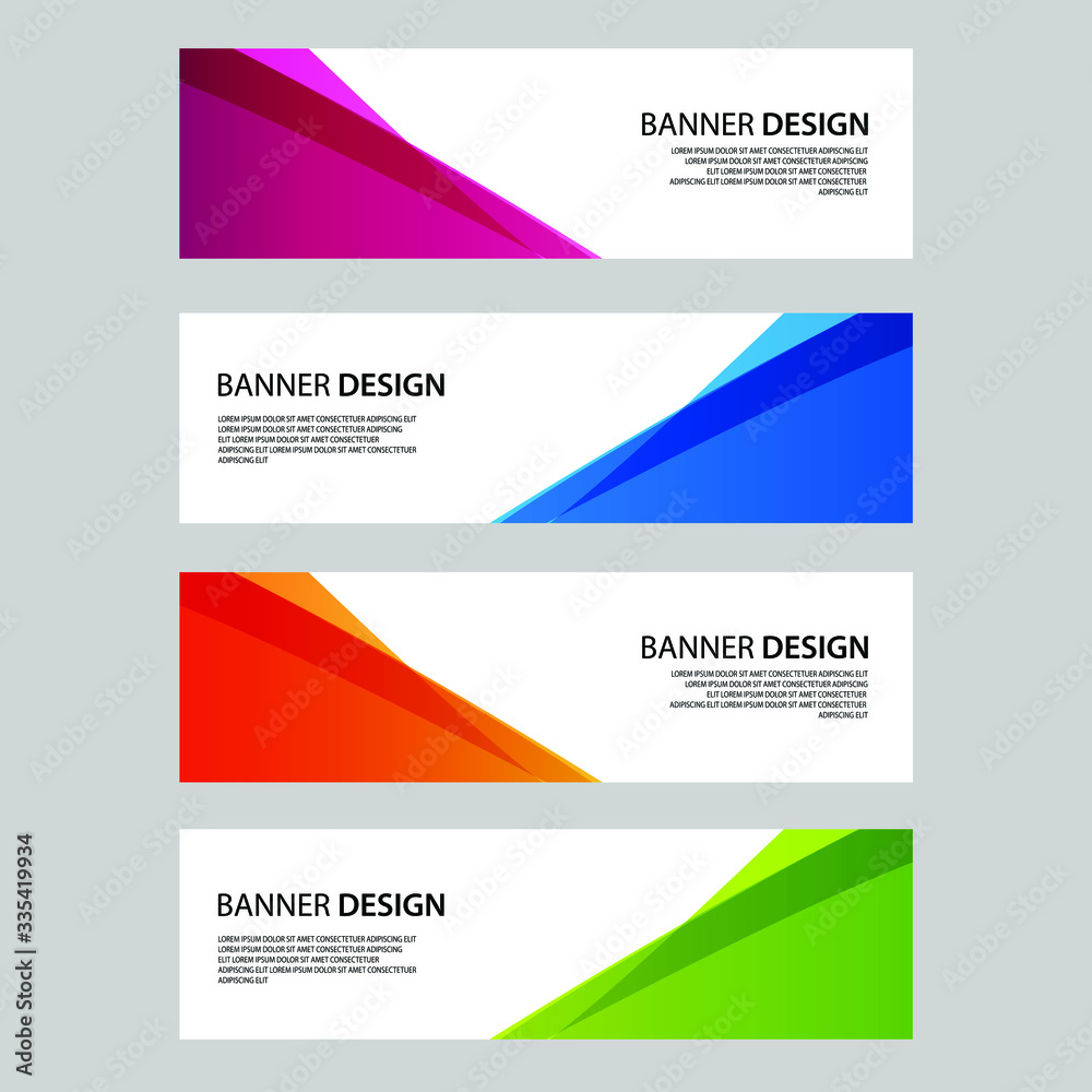 Naklejka premium Vector Abstract banner web template