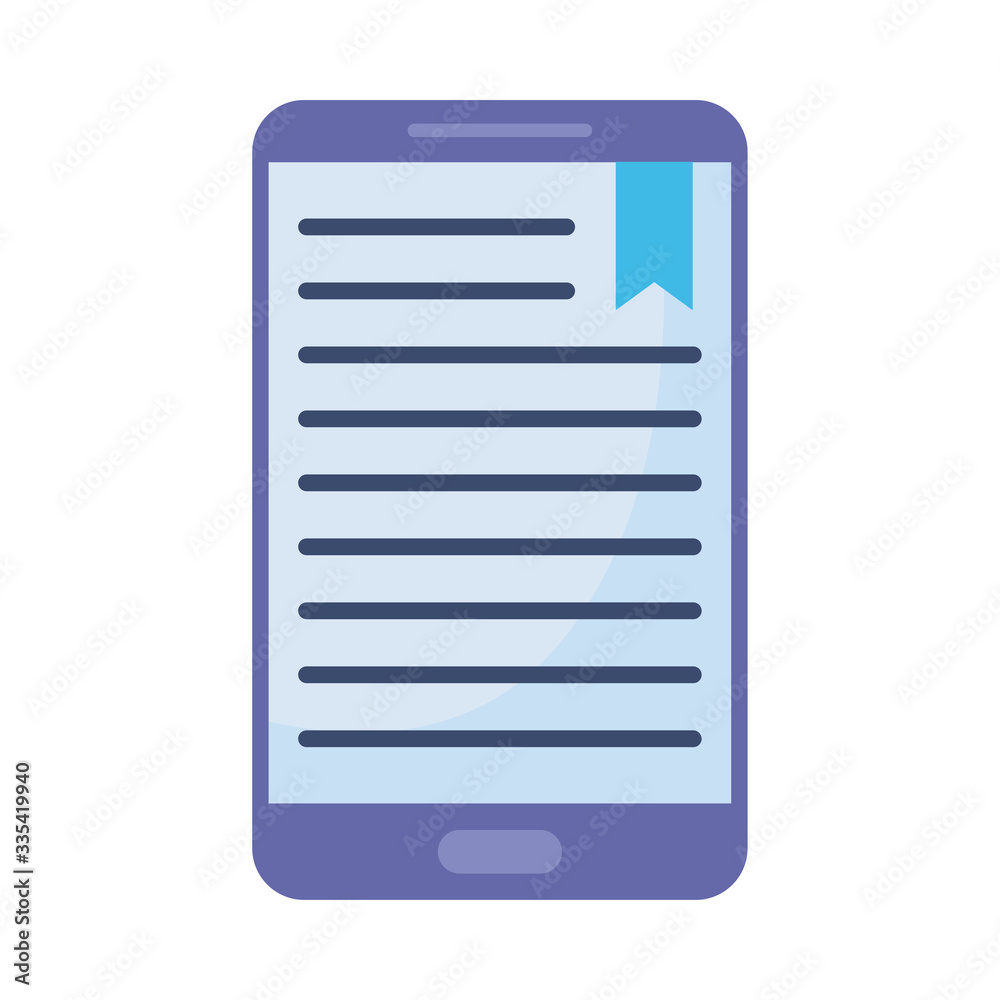 smartphone with book, audio book