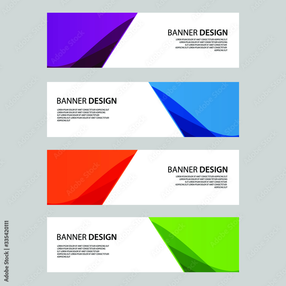 Vector Abstract banner web template
