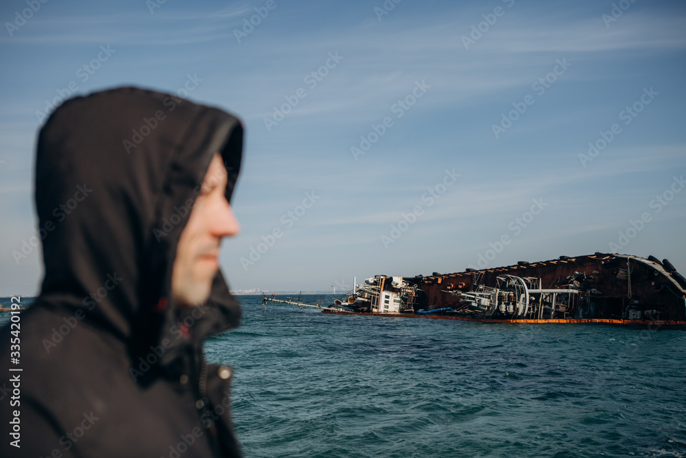ship wreck stranded man hood sea season ship wreck stranded man hood sea season