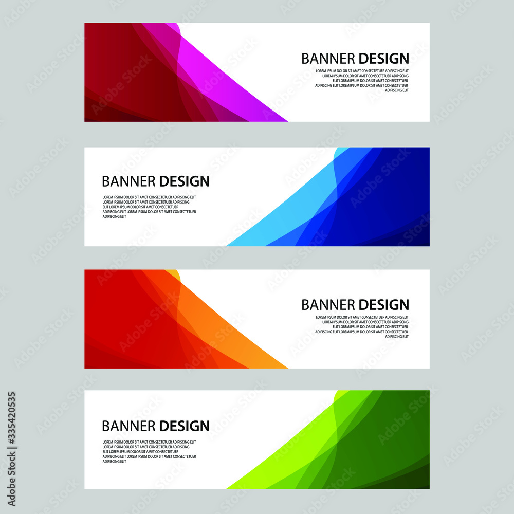 Fototapeta premium Vector Abstract banner web template 