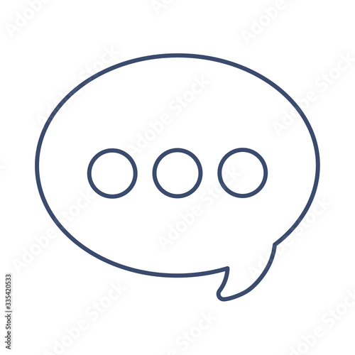 speech bubble , line style icon