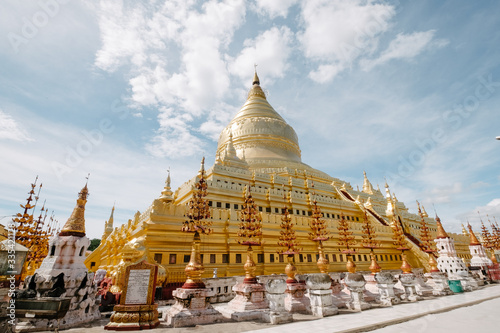 shwezigon pagoda in bagan myanmar