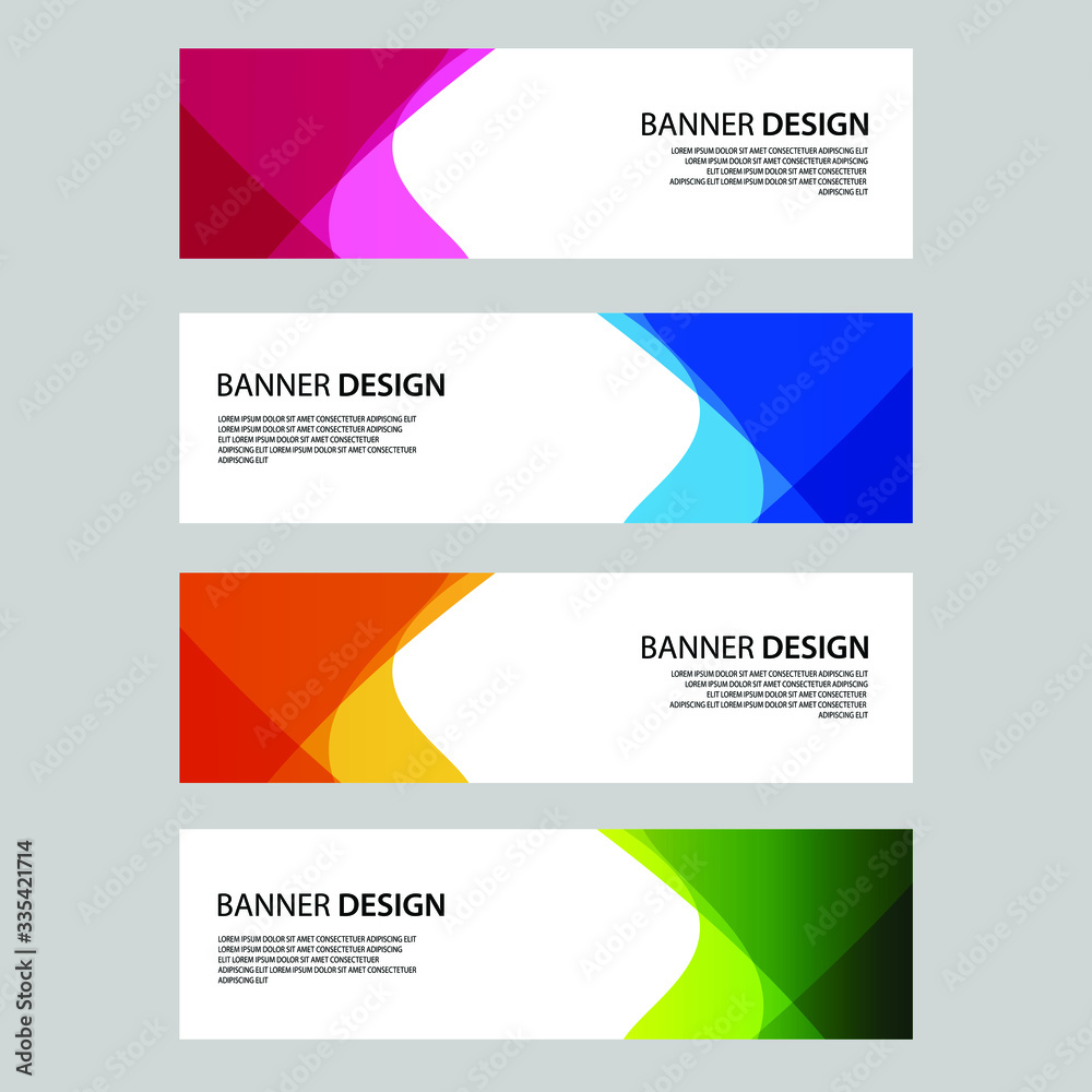 Fototapeta premium Vector Abstract banner web template