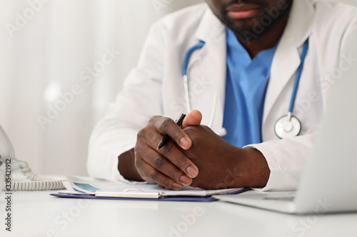 Male African-American docto...