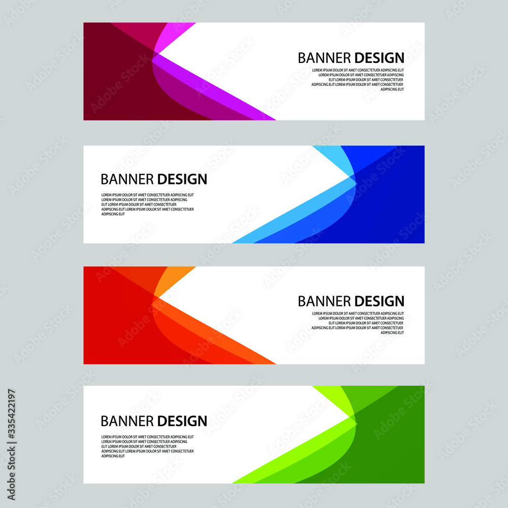 Naklejka premium Vector Abstract banner web template