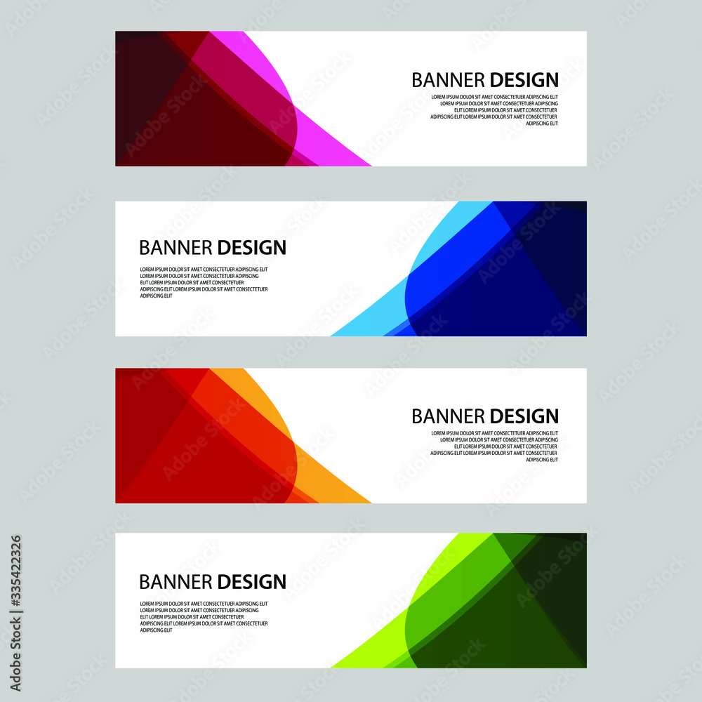 Fototapeta premium Vector Abstract banner web template