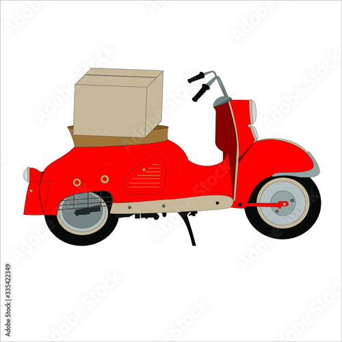 Express delivery home delivery stay home virus pandemic take care order goods fast delivery scooter motorcycle transportation