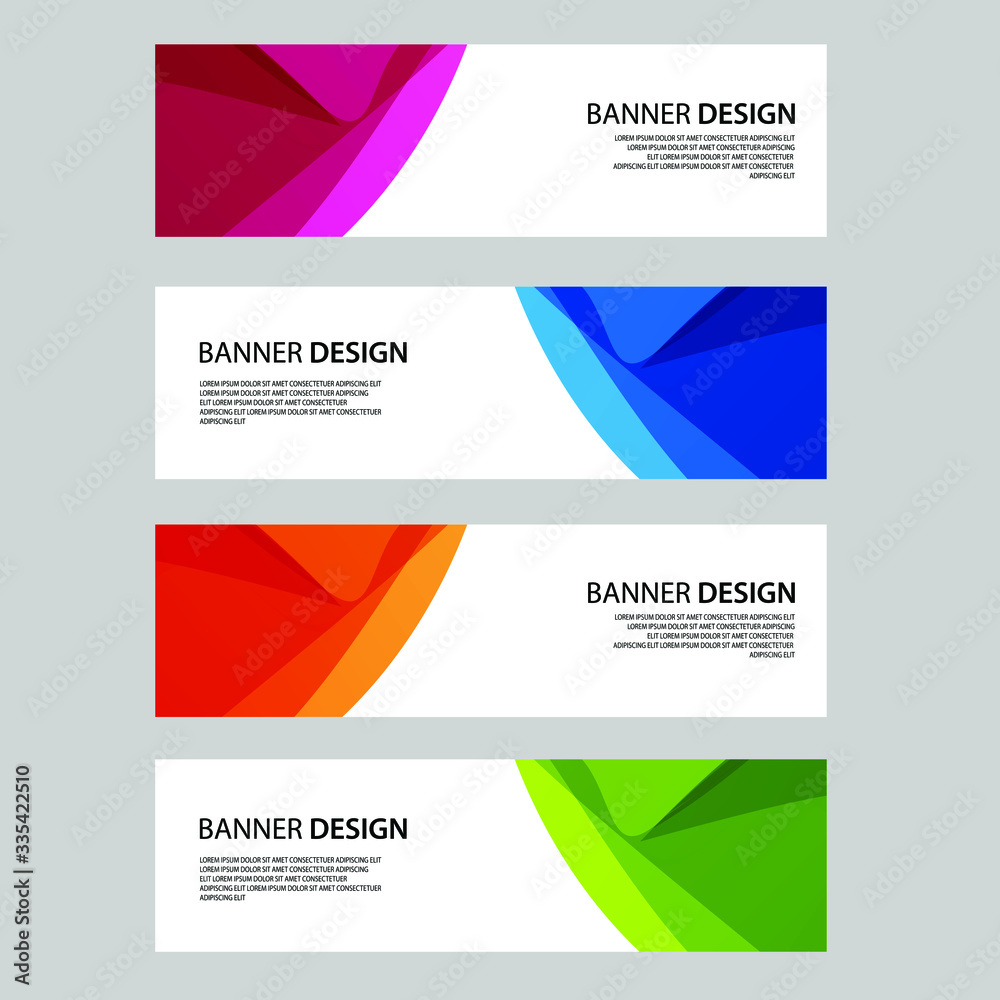 Naklejka premium Vector Abstract banner web template