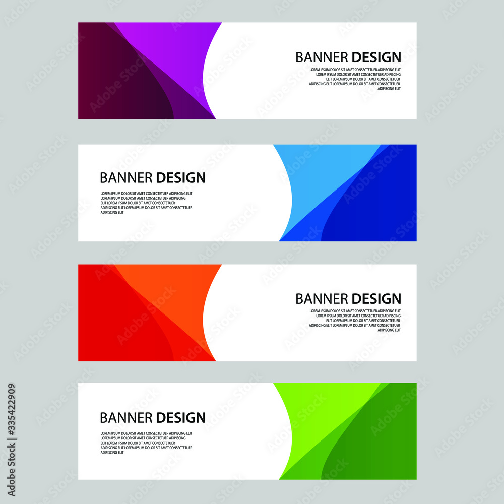 Fototapeta premium Vector Abstract banner web template
