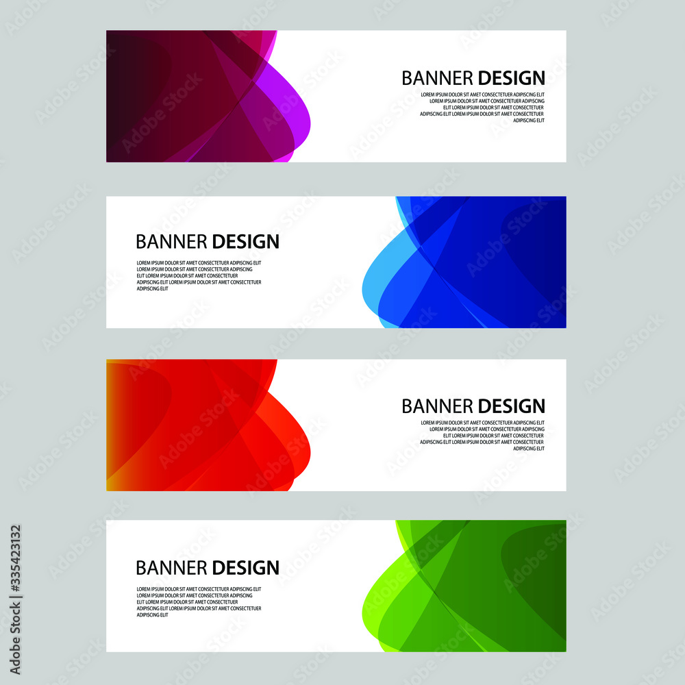 Fototapeta premium Vector Abstract banner web template
