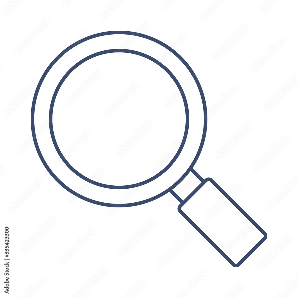 magnifying glass lens , line style icon magnifying glass lens , line style icon