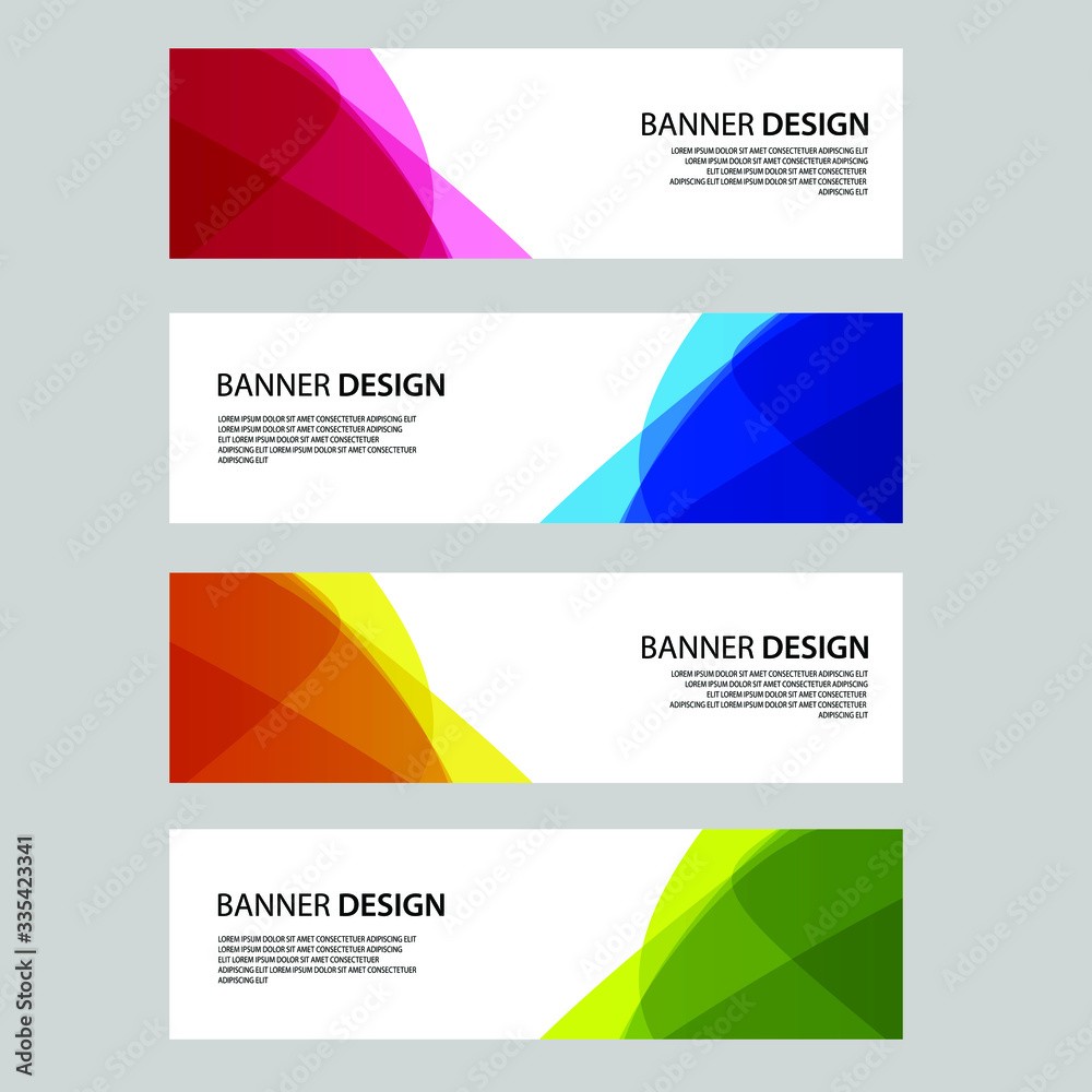 Fototapeta premium Vector Abstract banner web template