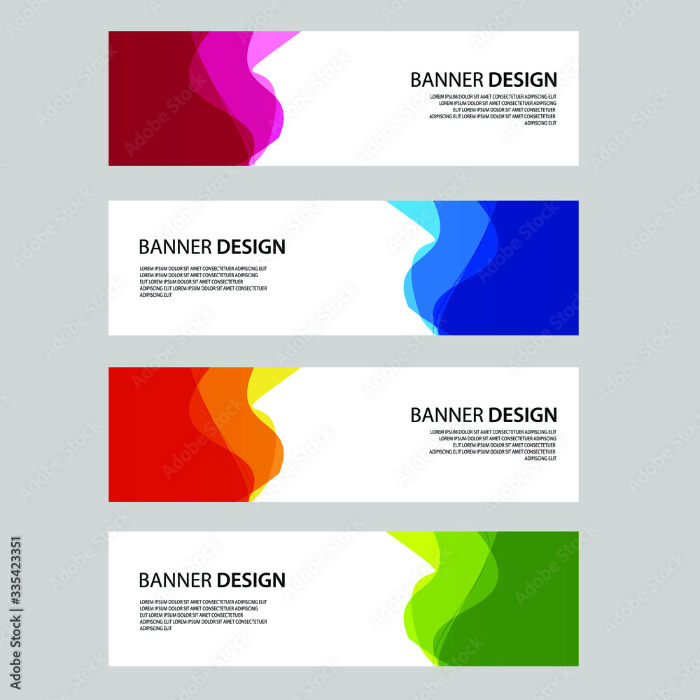 Fototapeta premium Vector Abstract banner web template