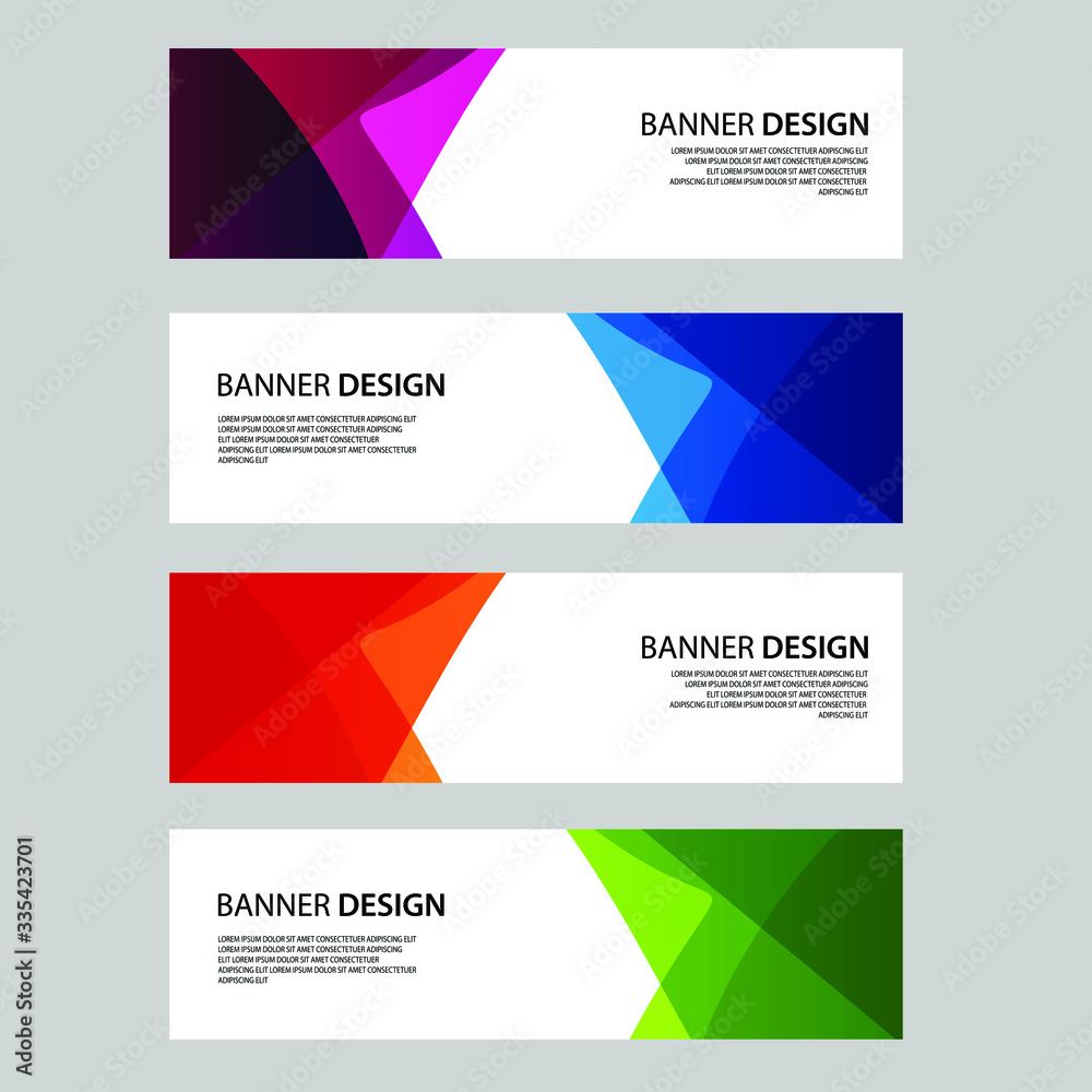 Vector Abstract banner web template Vector Abstract banner web template