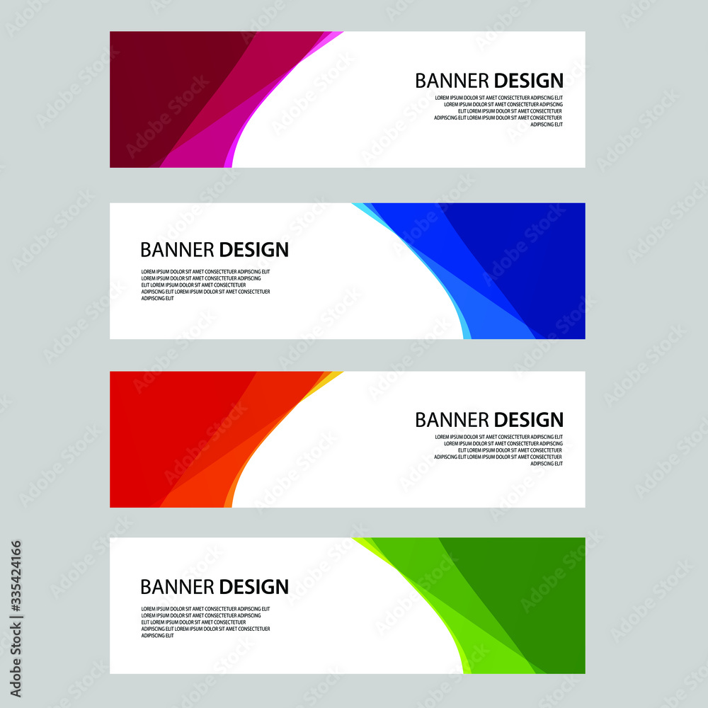 Fototapeta premium Vector Abstract banner web template