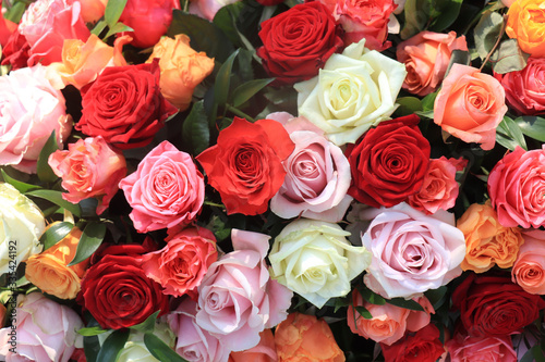 Colorful wedding roses © Studio Porto Sabbia