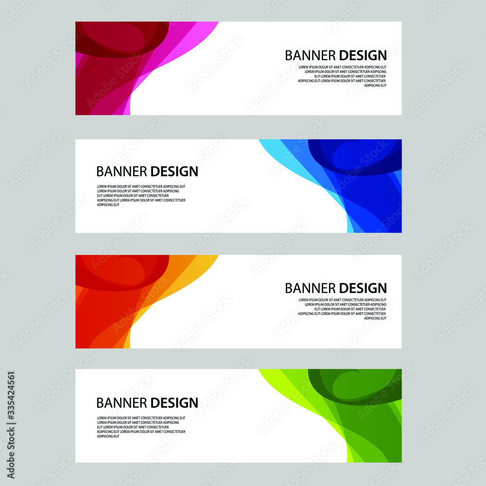 Fototapeta premium Vector Abstract banner web template
