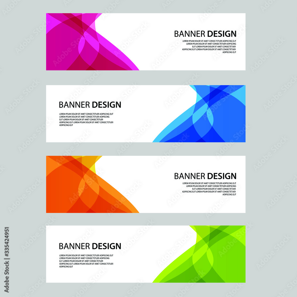 Fototapeta premium Vector Abstract banner web template