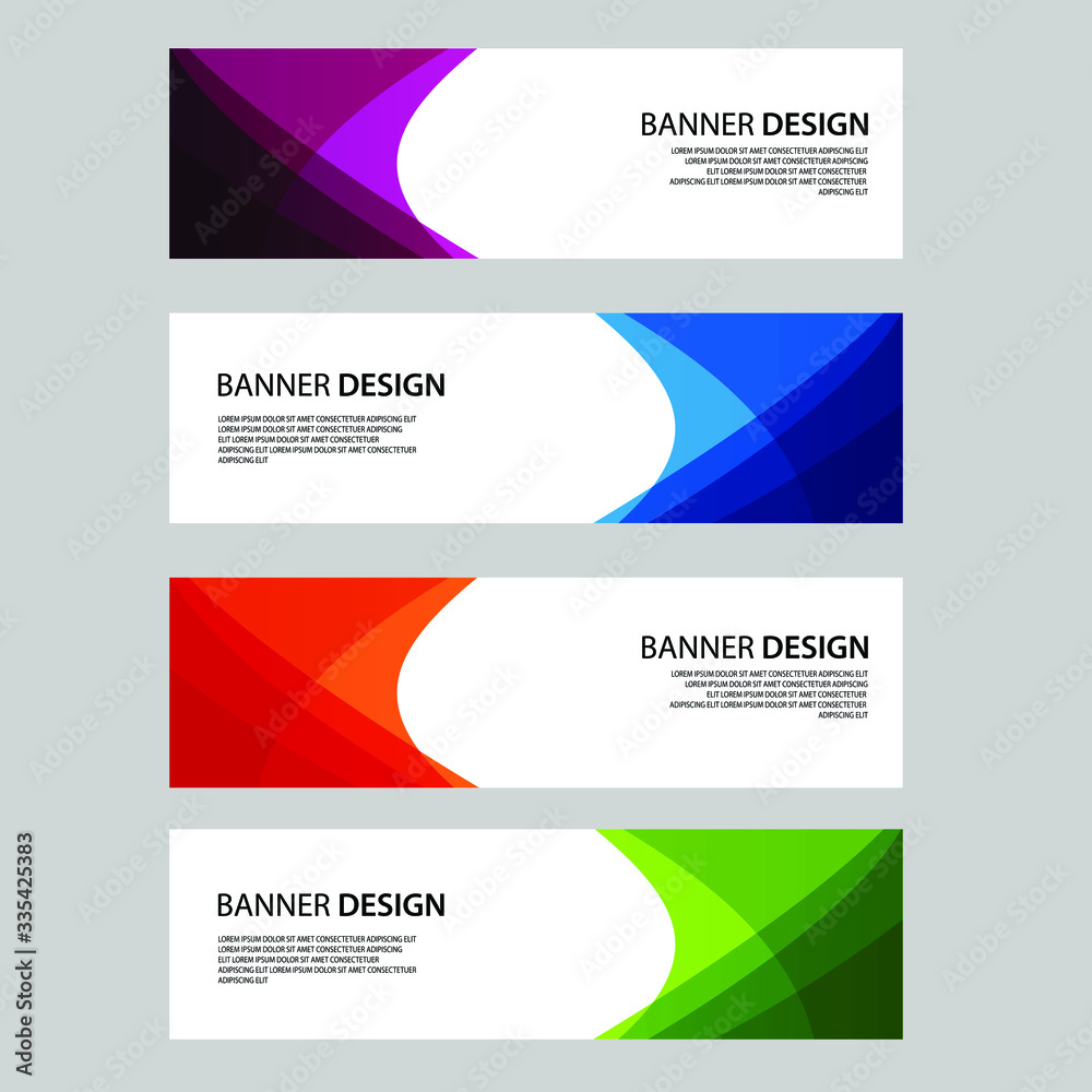 Fototapeta premium Vector Abstract banner web template