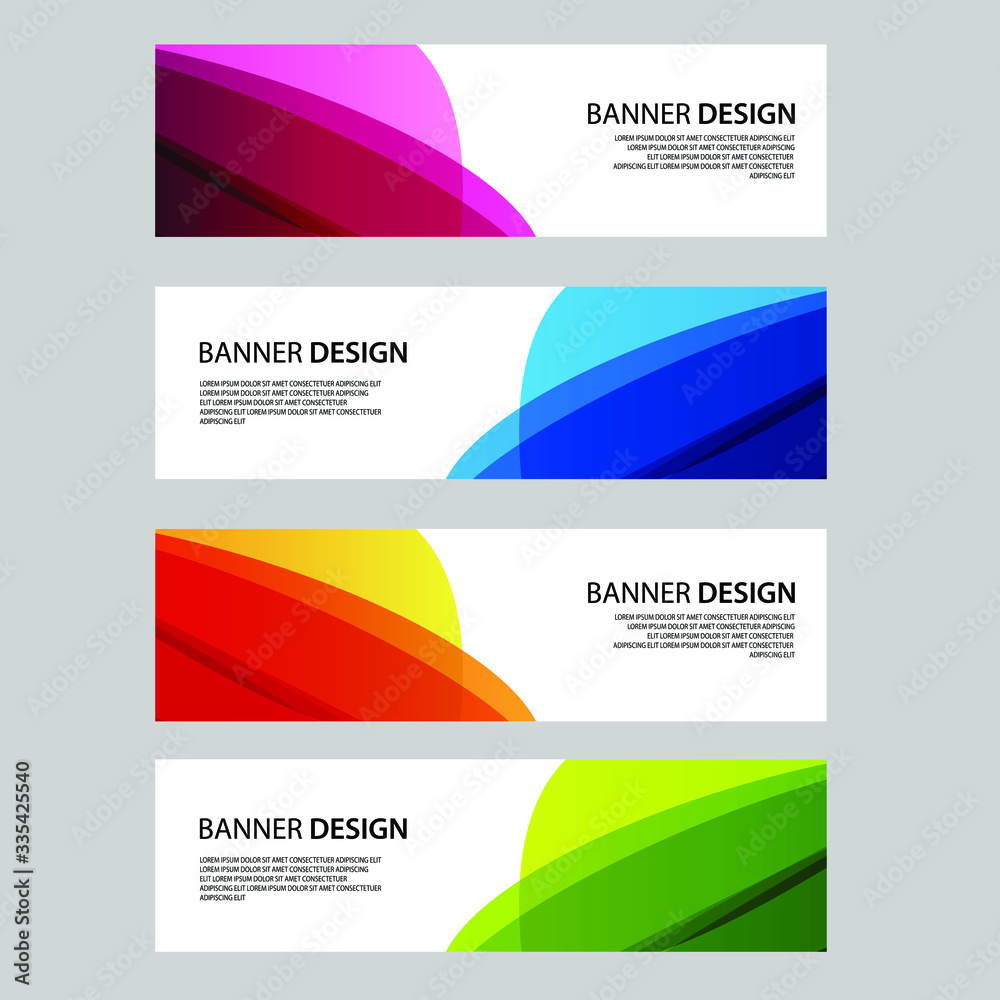 Fototapeta premium Vector Abstract banner web template