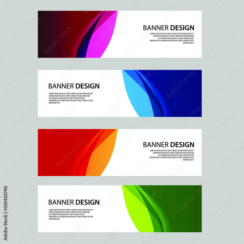 Fototapeta premium Vector Abstract banner web template