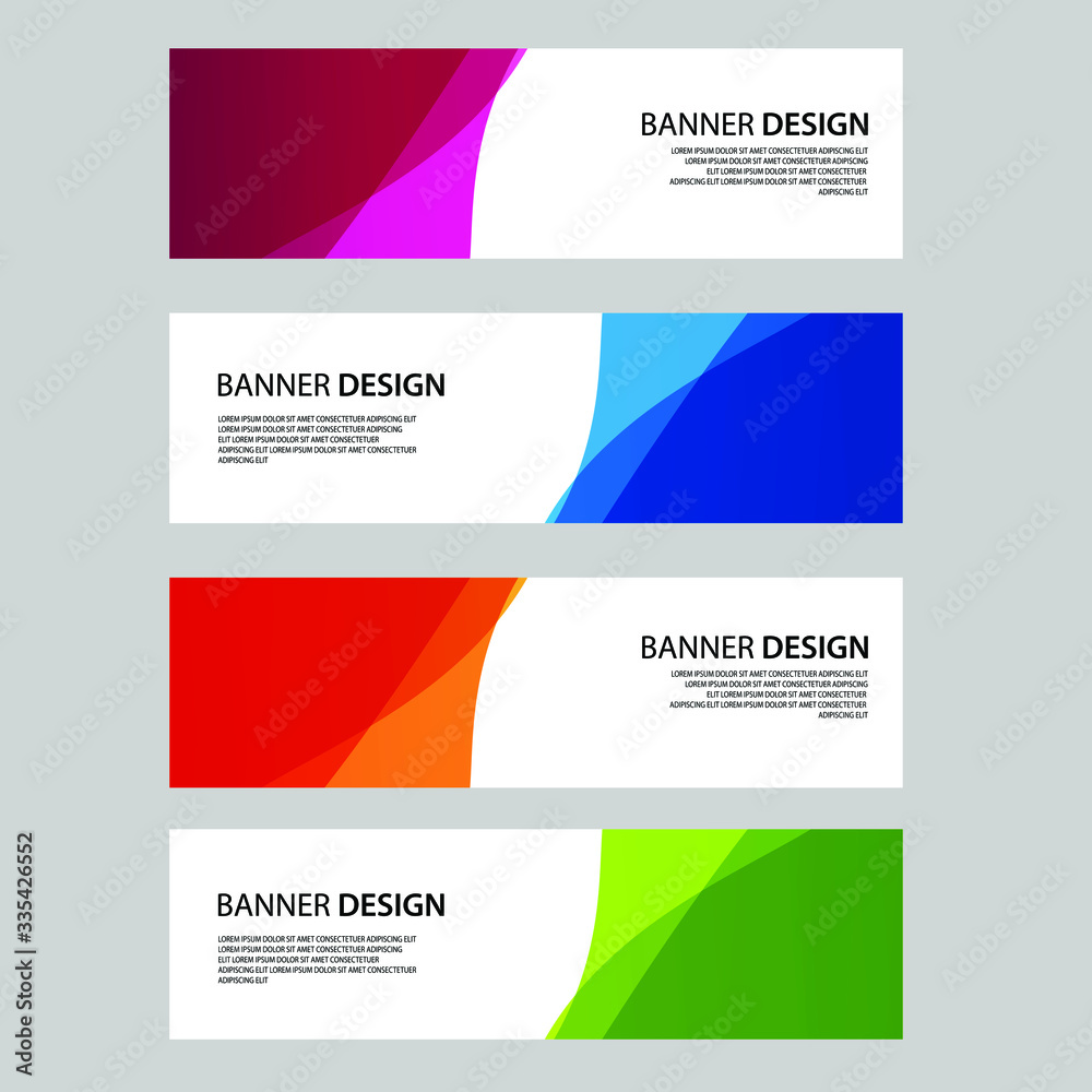Naklejka premium Vector Abstract banner web template