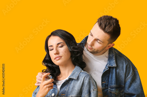 Stylish young couple with p...