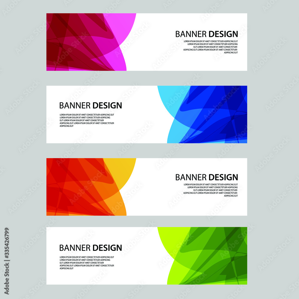 Vector Abstract banner web template Vector Abstract banner web template