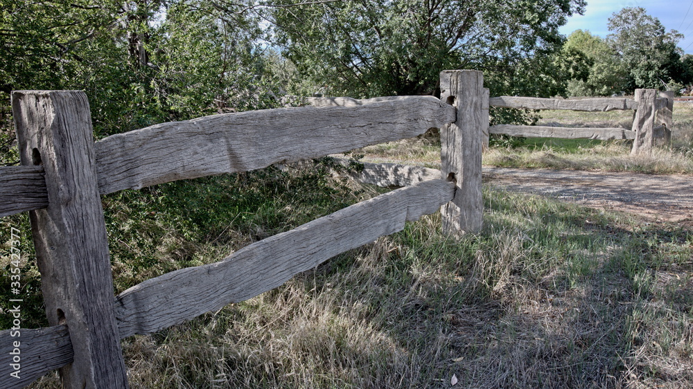 Old Wooden Fence in Devenish Victoria Old Wooden Fence in Devenish Victoria