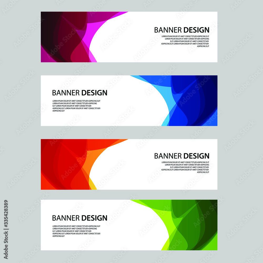 Fototapeta premium Vector Abstract banner web template