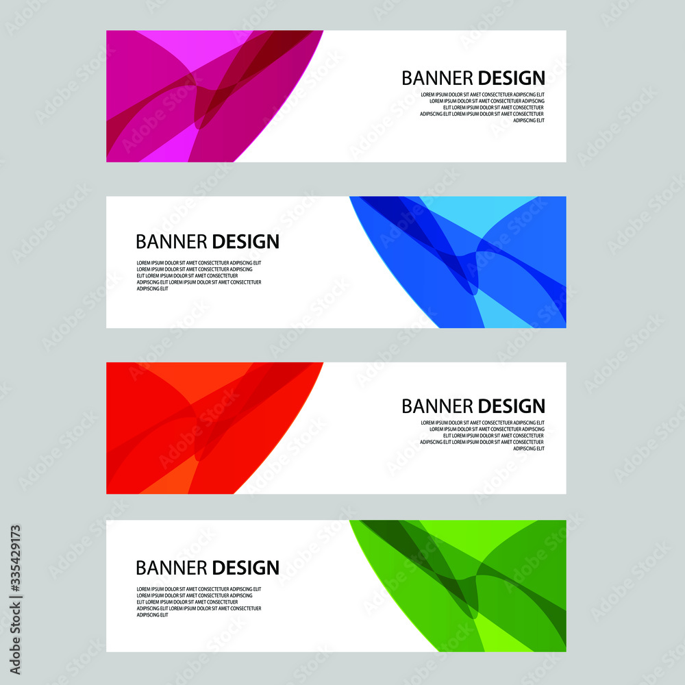 Fototapeta premium Vector Abstract banner web template