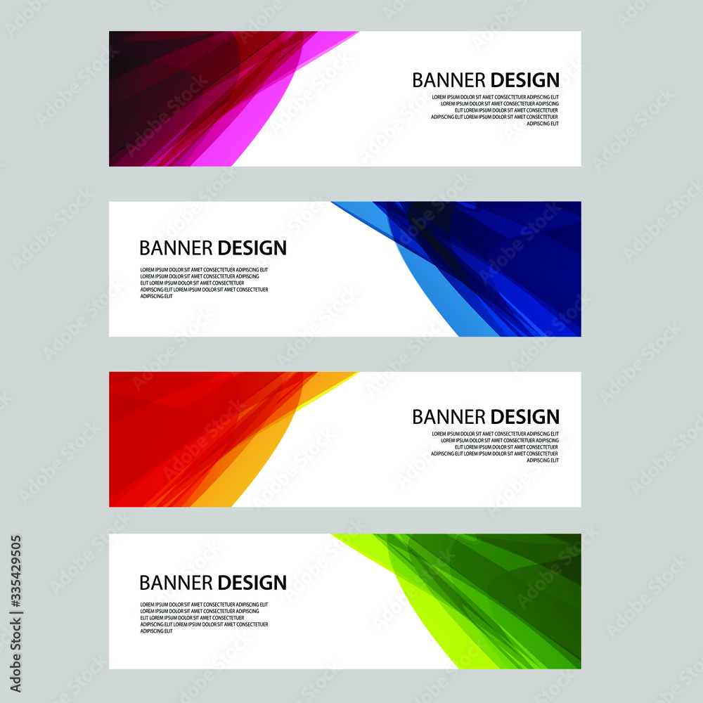 Vector Abstract banner web template