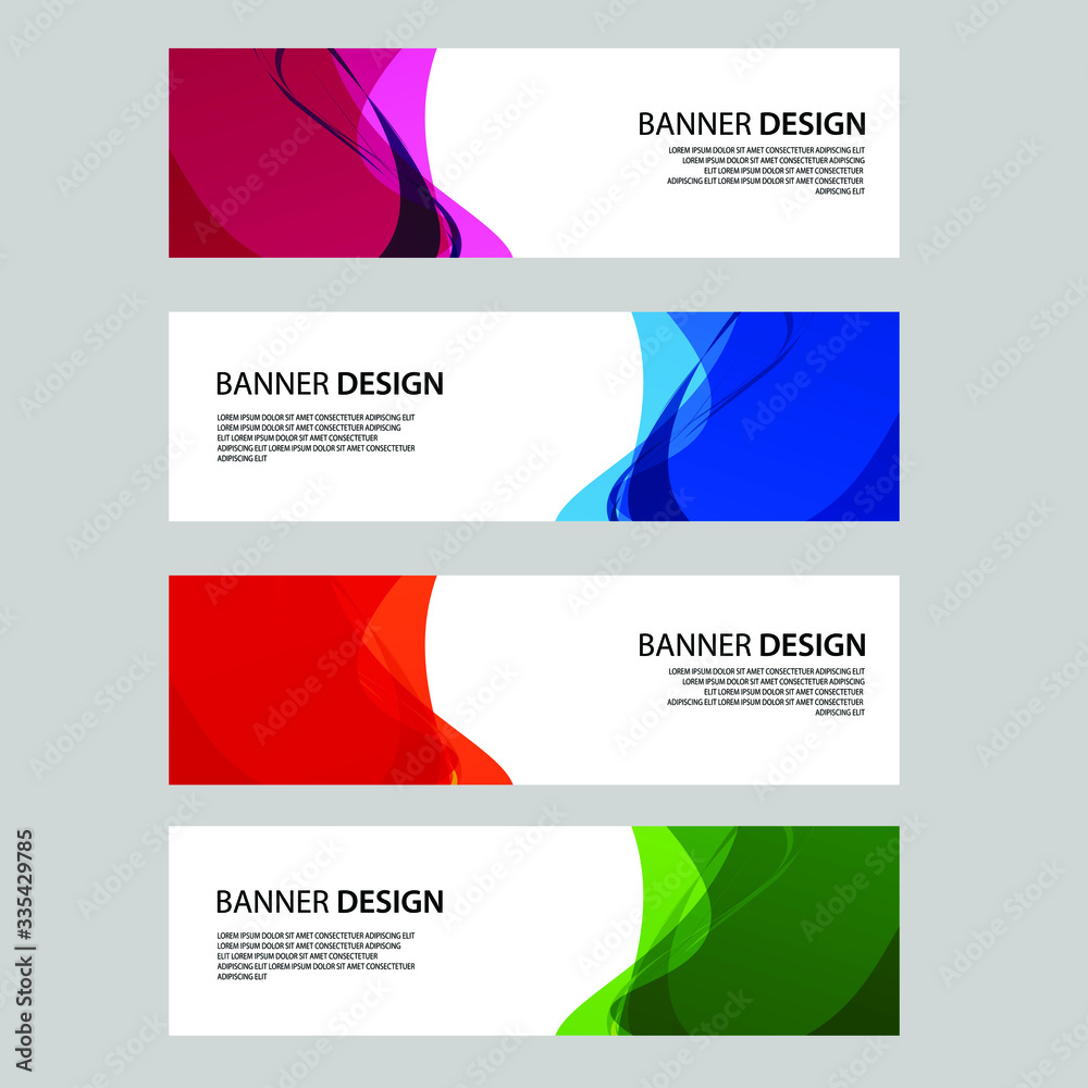 Fototapeta premium Vector Abstract banner web template