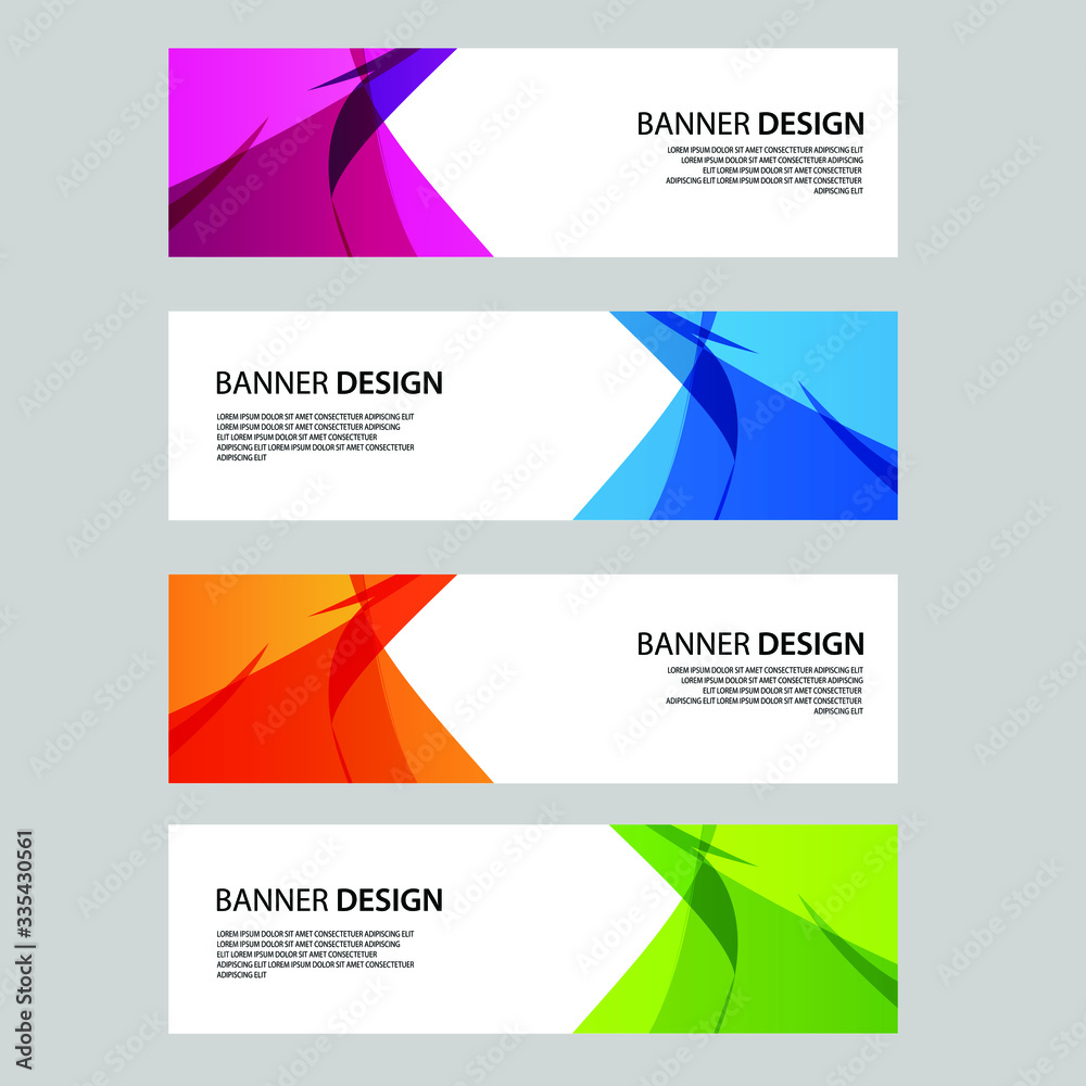 Fototapeta premium Vector Abstract banner web template