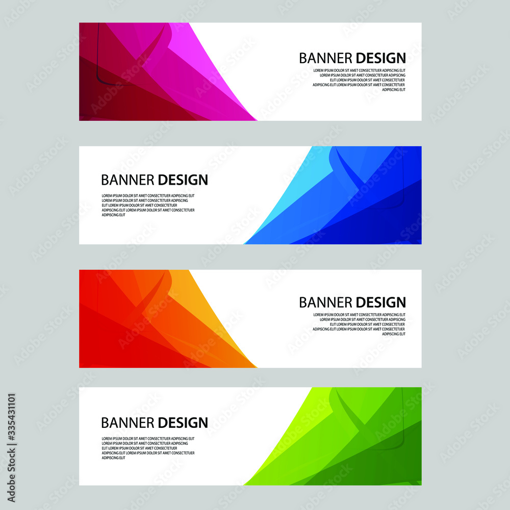 Vector Abstract banner web template