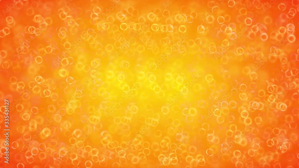 Orange background small circular efficiency made beautifully animated 4K resolution 30fps