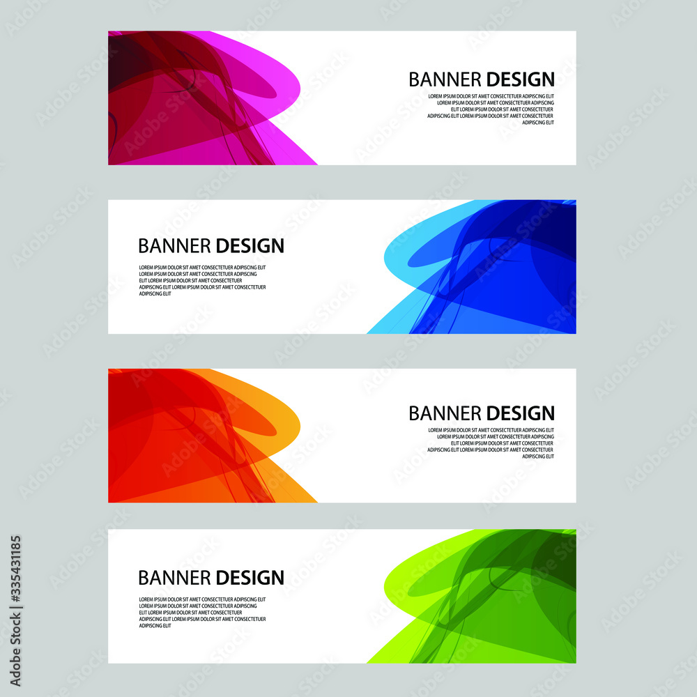Fototapeta premium Vector Abstract banner web template