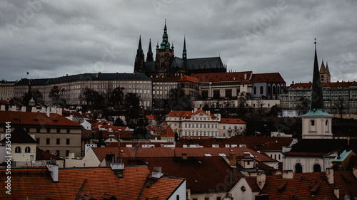 Prague Castle from Charles Bridge Tower