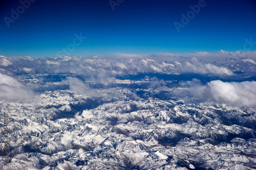 snow covered Himalaya mountain, Tibet China 